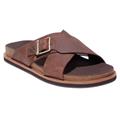 SANDALO UOMO AMALFI VIBES TIMBERLAND DK BROWN FULL GRAIN