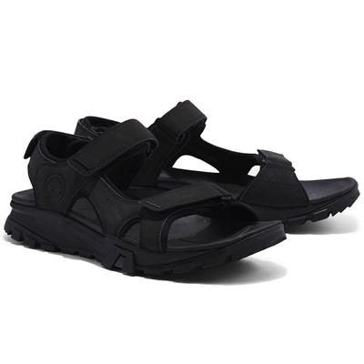 SANDALO UOMO LINCOLN PEAK TIMBERLAND BLACK LEATHER