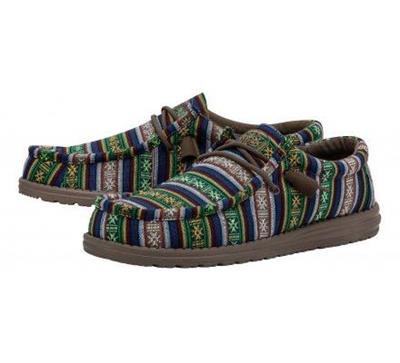 SCARPA UOMO HEYDUDE WALLY SERAPE BLU CANYON