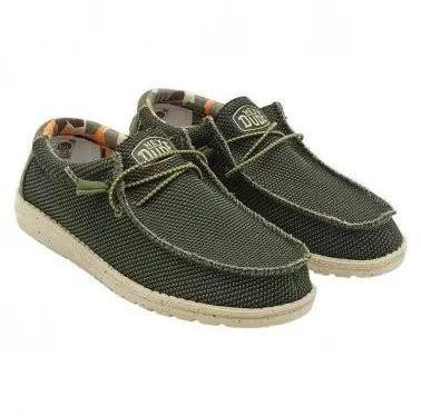 SCARPA UOMO HEYDUDE WALLY SOX STICH PINE