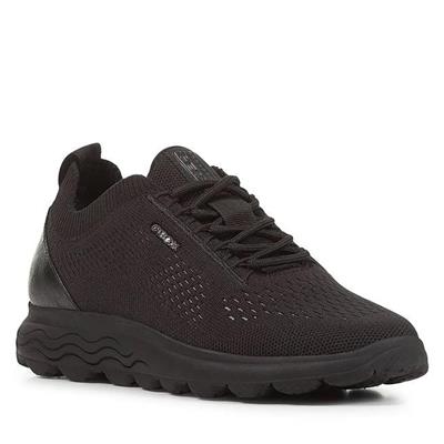 SCARPA DONNA SNEAKERS D SPERICA A-KNITTED TEXT BLACK GEOX