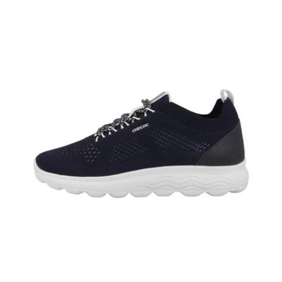 SCARPA DONNA SNEAKERS D SPERICA A-KNITTED TEXT NAVY GEOX